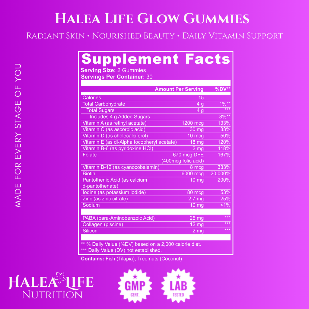 Glow Hair, Skin & Nails Gummies